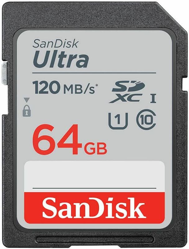 SanDisk - Ultra - Flashgeheugen - 64 GB - SDXC - UHS-I - Klasse 10