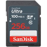 SanDisk - Ultra - Geheugenkaart - 256 GB - Zwart - UHS-I - SDXC