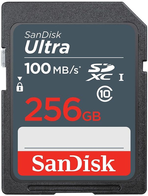 SanDisk - Ultra - Geheugenkaart - 256 GB - Zwart - UHS-I - SDXC