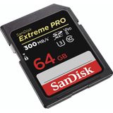SanDisk Extreme Pro SD Kaart - 64 GB - UHS-II - 300MB/s