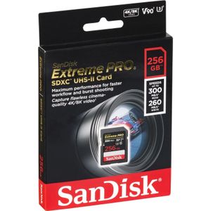 SanDisk ExtremePRO SDXC V90 256G 300MB UHS-II SDSDXDK-256G-GN4IN