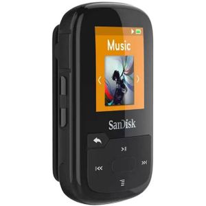 SanDisk Clip Sport Plus (32 GB), MP3-speler + draagbare audioapparatuur, Zwart