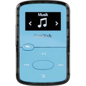 SanDisk Clip JAM Nieuw 8GB Blauw (8 GB), MP3-speler + draagbare audioapparatuur, Blauw