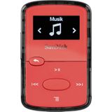 SanDisk Clip Jam MP3-Speler 8 GB (Persoonlijke Muziekspeler, Geïntegreerde MicroSD-Kaartsleuf, Scherm Van 1 Inch, Batterij Tot 18 Uur, 2 Jaar Garantie) Red