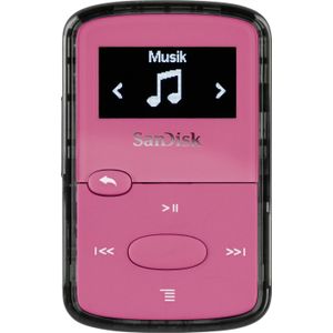 SanDisk Clip Jam (8 GB), MP3-speler + draagbare audioapparatuur, Roze