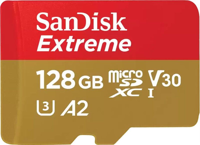 SanDisk Extreme MicroSDXC - 128GB - Inclusief SD Adapter