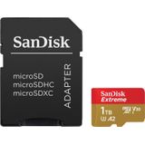 SanDisk Extreme MicroSDXC 1TB - 190/130 mb/s - A2 - V30 - SDA - Rescue Pro DL 1Y - Inclusief SD Adapter