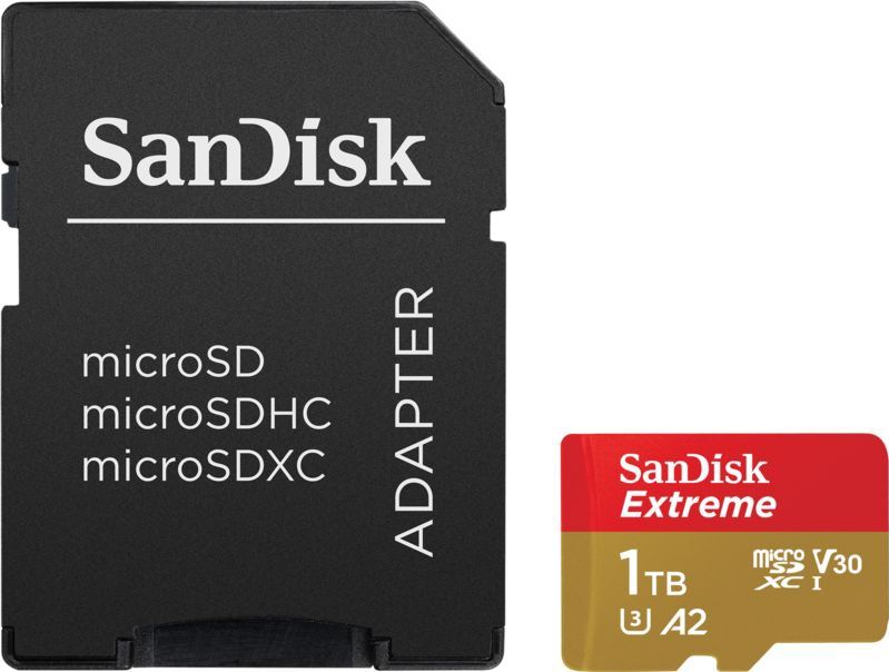 SanDisk Extreme MicroSDXC - 1TB - Inclusief SD Adapter - 170MB/s