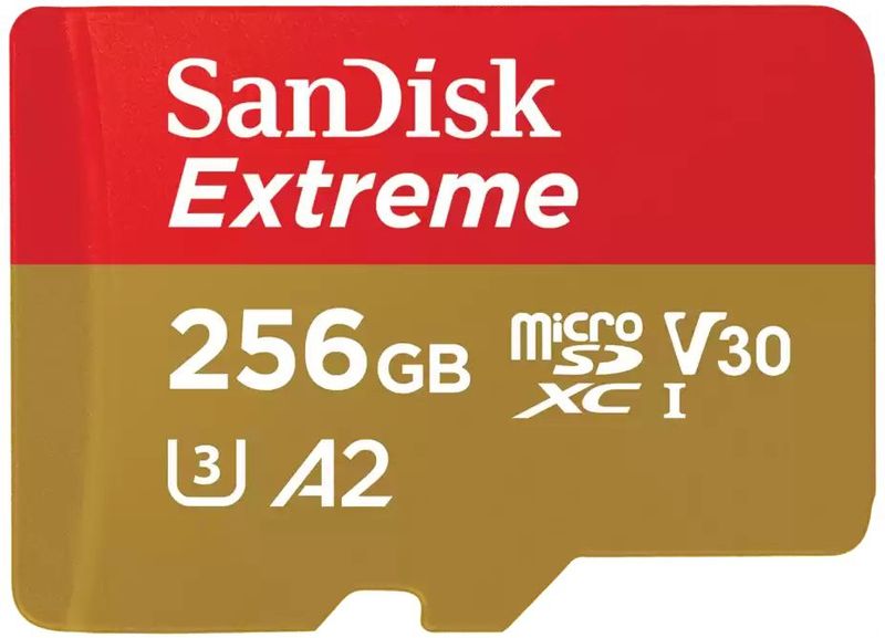SanDisk - Extreem - Geheugenkaart - Rood - Goud - 256 GB