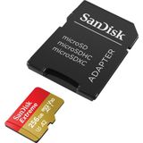 SanDisk Extreme Micro SDXC 256GB - Inclusief SD Adapter