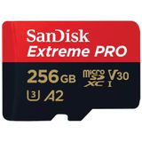 SanDisk 256 GB Extreme Pro microSDXC-kaart + SD-adapter + RescuePRO Deluxe, tot 200 MB/s, met A2 App Performance, UHS-I, klasse 10, U3, V30