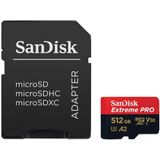 SanDisk 512 GB Extreme PRO SDXC + RescuePro Deluxe kaart tot 200MB/s UHS-I Class 10 U3 V30