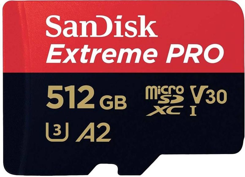 SanDisk Extreme PRO microSDXC UHS-I Speicherkarte 512 GB + Adapter & RescuePRO Deluxe (Für Smartphones, Actionkameras oder Drohnen, A2, Class 10, V30, U3, 200 MB/s Übertragung)
