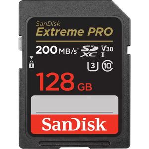 SanDisk Extreme Pro - SDXC - 128GB - 200/90 MB/s - V30