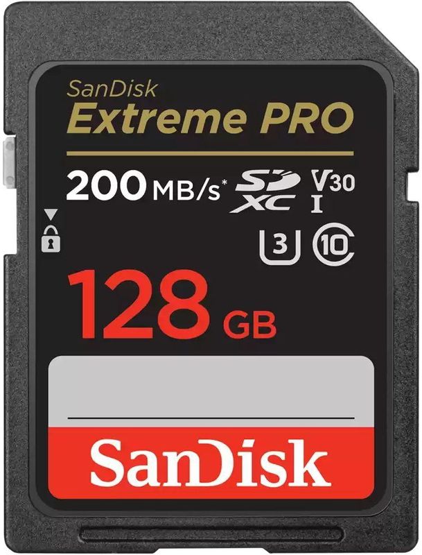 SanDisk Extreme Pro - SDXC - 128GB - 200/90 MB/s - V30