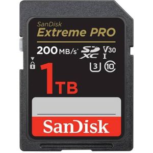 SanDisk Extreme Pro SDXC - 1TB - 200/140 MB/s - V30
