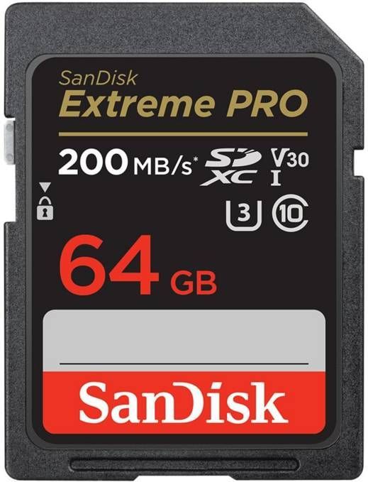 SanDisk Extreme Pro - SDXC - 64GB - 200/90 MB/s - V30