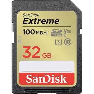 SanDisk - Extreme PLUS - Geheugenkaart - 32 GB - Zwart, Rood, Geel