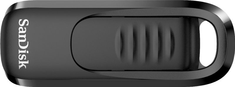 SanDisk - ULTRA SLIDER - USB-stick - 128GB - Zwart