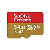SanDisk Extreme microSD-kaart 64 GB Class 10, UHS-I, v30 Video Speed Class Schokbestendig, Waterdicht