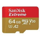 SanDisk Extreme microSD-kaart 64 GB Class 10, UHS-I, v30 Video Speed Class Schokbestendig, Waterdicht