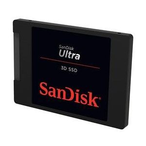 SanDisk Ultra 3D SSD 1 TB (Leessnelheid Tot 560 MB/s, Schrijfsnelheid Tot 520 MB/s, 3D NAND Technologie, NCache 2.0-Technologie) Zwart