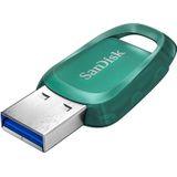 SanDisk Ultra milieuvriendelijke USB 3.2 stick van 256 GB tot 100 MB/s, gemaakt van meer dan 70% gerecycled kunststof