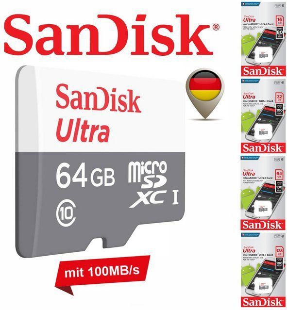 SanDisk Micro SD-Kaart - 128GB - SDSQUNR-128G-GN3MN