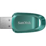 SanDisk Ultra Eco USB 3.2 Flashdrive 512 GB (RescuePRO Deluxe, Snelheden Tot 100 MB/s, Gemaakt Met Meer Dan 70% Gerecycled Plastic, Sleutelhangerring)