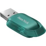 SanDisk Ultra Eco USB 3.2 Flashdrive 512 GB (RescuePRO Deluxe, Snelheden Tot 100 MB/s, Gemaakt Met Meer Dan 70% Gerecycled Plastic, Sleutelhangerring)