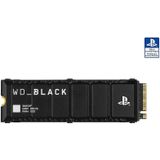 WD_Zwart WDBBYV0020BNC-WRSN SN850P 2 TB SSD NVMe M.2 officieel gelicentieerde geheugenuitbreiding voor PS5-consoles tot 7300 MB/s met koellichaam 2 To