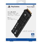 Western Digital Black SN850P Interne SSD met Heatsink NVMe.2 PCIe Geschikt voor Playstation 5 4 TB