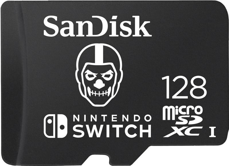 SanDisk MicroSDXC Extreme Gaming 128GB Nintendo licensed Fortnite Skull Trooper