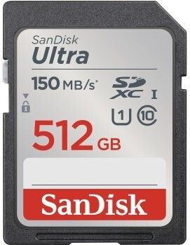SanDisk - SDSDUNC-512G-GN6IN - SDXC Kaart - 512GB - Waterdicht - Schokbestendig