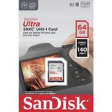 SanDisk Ultra SDXC - 64GB - 140MB/s - UHS-I Class 10