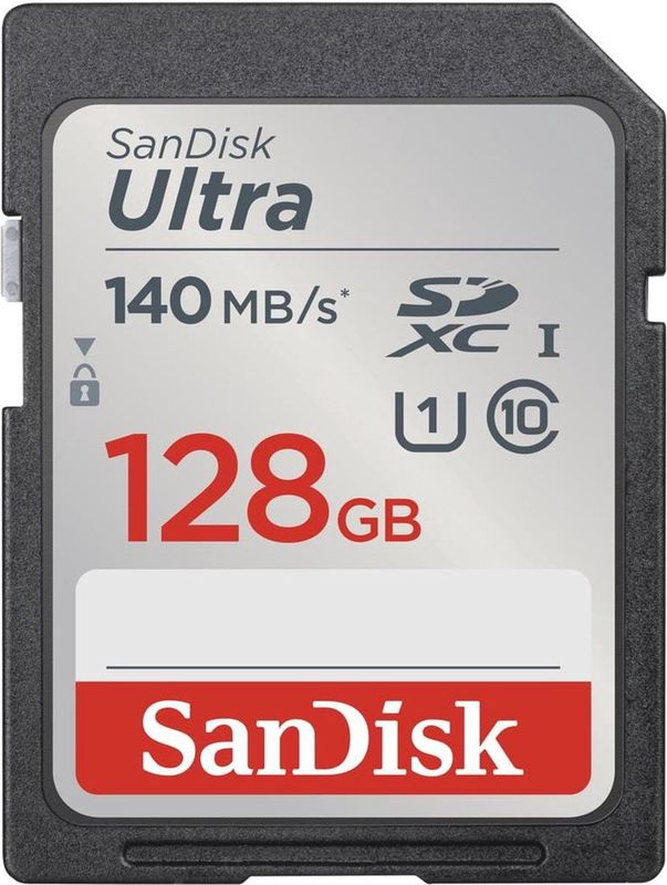 Geheugenkaart sandisk sdxc ultra 128gb