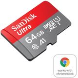 SanDisk - Ultra microSD UHS-I-kaart - 128GB - Overdrachtssnelheid 140MB/s