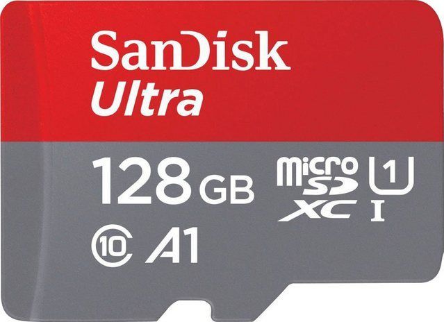 SanDisk Ultra microSDXC Speicherkarte 128GB + SD Adapter