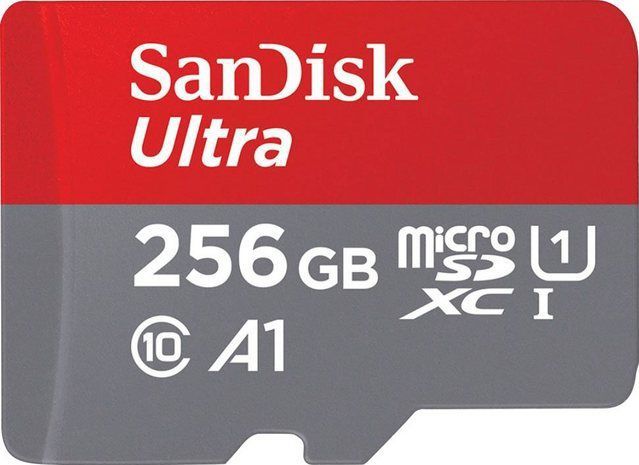 SanDisk Ultra microSDXC Speicherkarte 256GB + SD Adapter