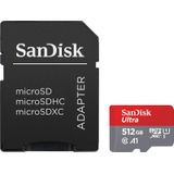 Sandisk Microsdxc Geheugenkaart Ultra A1 512 Gb Met Sd-adaptater (0619659200572)