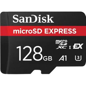 SanDisk - Express - Geheugenkaart - 128 GB - U3 - UHS-I - Zwart