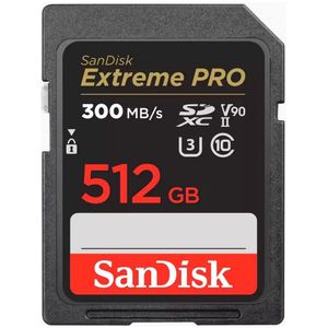SanDisk - Extreme PRO - SDXC UHS II Kaart - Zwart - 300 MB/s