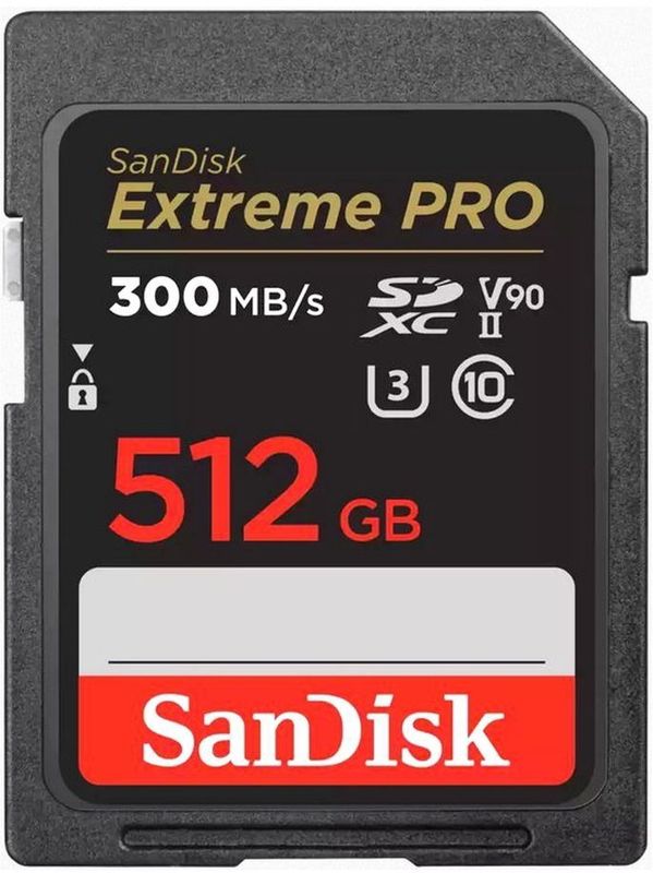 SanDisk - Extreme PRO - SDXC UHS II Kaart - Zwart - 300 MB/s
