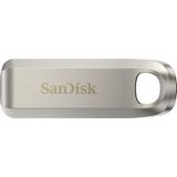 SanDisk Ultra luxe 128 GB Type C USB-stick, USB 3.2 Gen 1 prestaties met hoogwaardig metalen design, tot 400 MB/s, zilver