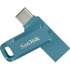 SanDisk Ultra Dual Drive Go - Donkerblauw - 64GB - USB-stick