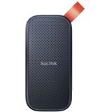 SanDisk Portable SSD 1 TB (externe Festplatte mit SSD Technologie 2,5 Zoll, 800 MB/s Übertragungsraten, robustes Laufwerk, robuste Befestigungsschlaufe aus strapazierfähigem Gummi) grau