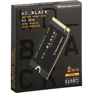 WD - SN770M - SSD - Zwart - M.2 2230 - 2000 GB