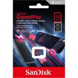 SanDisk GamePlay-microSD-Karte für Mobile Gaming/Handheld-Konsolen 512 GB (Lesegeschwindigkeiten bis zu 190 MB/s, A2, V30, U3)