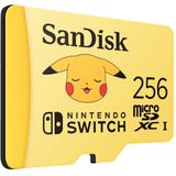 SanDisk Nintendo Switch Pok�mon Pikachu MicroSD - 100MB/s - 256GB