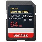 SanDisk Extreme PRO 64 GB SDXC UHS-II Karte,bis zu 300 MB/s Lesegeschwindigkeit & Schreibgeschwindigkeit, V90, 8K